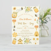 Baby shower eerste dag bij kaart (Staand voorkant)