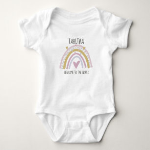Baby shower, eerste verjaardag nieuw meisje met ni romper