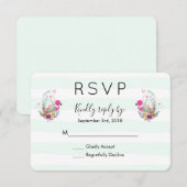 Baby shower Egg Nesting w/Flamingo & Bunny RSVP (Voorkant / Achterkant)