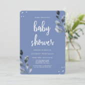 Baby shower Elegant Botanisch met Confetti Kaart (Staand voorkant)