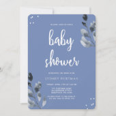 Baby shower Elegant Botanisch met Confetti Kaart (Voorkant)