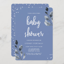 Baby shower Elegant Botanisch met Confetti Kaart