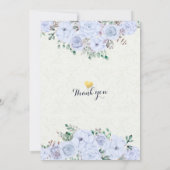 Baby shower Elegant Waterverf Floral Gold Script Kaart (Achterkant)