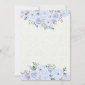 Baby shower Elegant Waterverf Floral Gold Script Kaart (Achterkant)