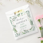 Baby shower Elegant Waterverf Rustisch Botanisch Bedankzakje (Gezegeld)