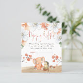 Baby shower Elephant Hedégel Nappy Raffle (Staand voorkant)