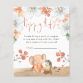 Baby shower Elephant Hedégel Nappy Raffle (Voorkant)