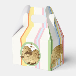 Baby shower Elephant Mam en Baby Stripes Bedankdoosjes