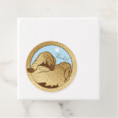 Baby shower Elephants Bedankjes Labels (In situ)