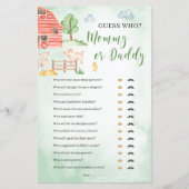 Baby shower- en zoogdieren (Voorkant)