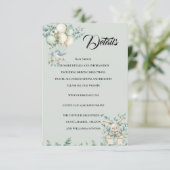 Baby shower Enclosure Card Details Informatiekaartje (Staand voorkant)