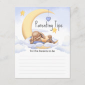  Baby shower Enclosure Cards Parenting Tips. Informatiekaartje (Voorkant)