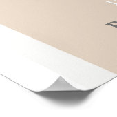 Baby shower Enkele Retro Disco Ball Welkomstbord Poster (Hoek)