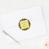Baby shower envelopzegel ronde sticker (Envelop)