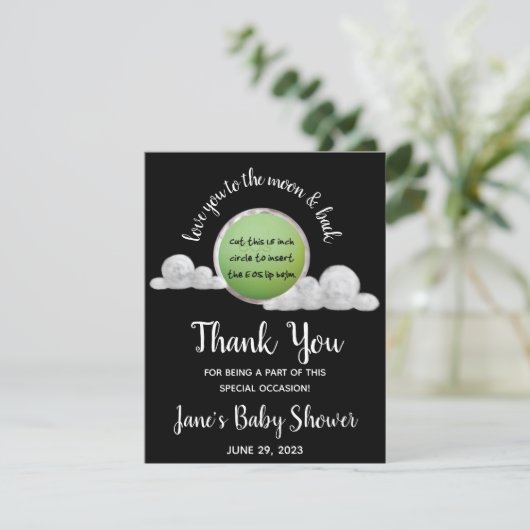 Baby shower EOS Balm Favor (Staand voorkant)