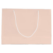 Baby shower Eucalyptus Foliage Floral Peach Sage Groot Cadeauzakje (Achterkant)