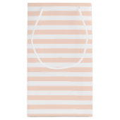 Baby shower Eucalyptus Foliage Peony Peach Sage Klein Cadeauzakje (Achterkant)