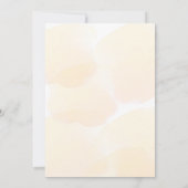 Baby shower eucalyptus glitter gouden herfst kaart (Achterkant)