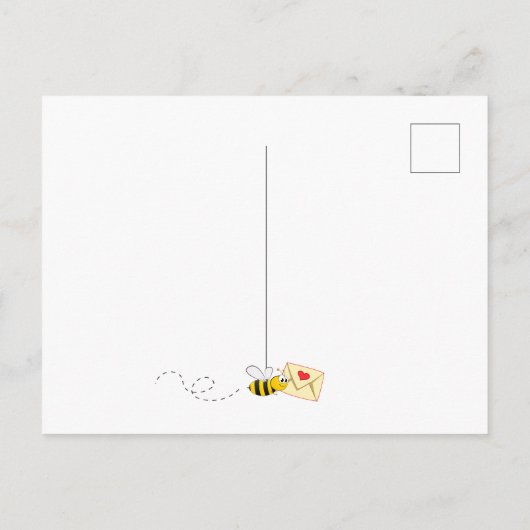 Baby shower eucalyptus greenery schattige bijen briefkaart (Achterkant)