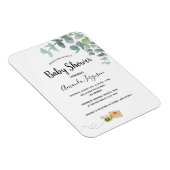 Baby shower eucalyptus greenery schattige bijen magneet (Rechterzijde)
