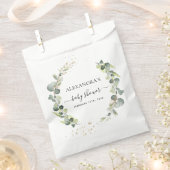 Baby shower Eucalyptus groen Boho rustiek Bedankzakje (Geknipt)