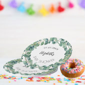 Baby shower eucalyptus groen krans papieren bordje