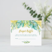 Baby shower Eucalyptus Olive Insert (Staand voorkant)