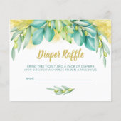 Baby shower Eucalyptus Olive Insert (Voorkant)