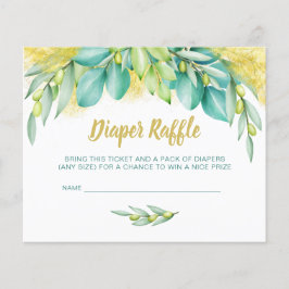 Baby shower Eucalyptus Olive Insert