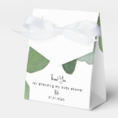 Baby shower Eucalyptus Simple White Bedankdoosjes (Voorkant Zijde)