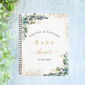 Baby shower eucalyptuskoppel notitieboek