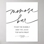 Baby shower EVERLEIGH Momosa Bar Poster (Voorkant)