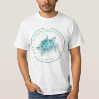 Baby shower Familie Shirten Papa Zee Schildpad