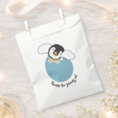 Baby shower Favor Bag, Blue, Baby Penguin Bedankzakje (Geknipt)