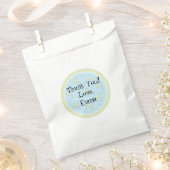 Baby shower Favor Bag, Blue, Dolphin in a Bubble Bedankzakje (Geknipt)