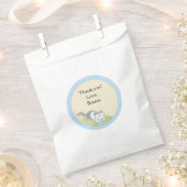 Baby shower Favor Bag, Build-a-Library, Blue Bedankzakje (Geknipt)