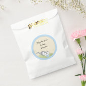 Baby shower Favor Bag, Build-a-Library, Blue Bedankzakje (Gezegeld)