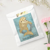 Baby shower Favor Bag, gouddolfijn Baby en mama Bedankzakje (Gezegeld)