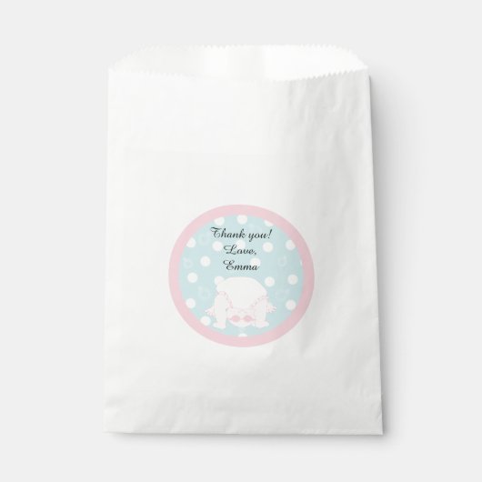 Baby shower Favor Bag "Peek-a-Boo Baby" Bedankzakje (Voorkant)