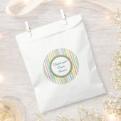 Baby shower Favor Bag "PIcnic Stripes/Florals" Bedankzakje (Geknipt)