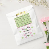 Baby shower Favor Bag, "Sugar and Spice" Bedankzakje (Gezegeld)