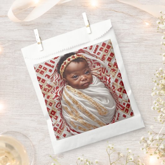 Baby shower Favor Bags Bedankzakje (Geknipt)