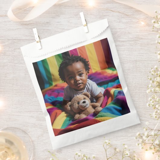 Baby shower Favor Bags Bedankzakje (Geknipt)