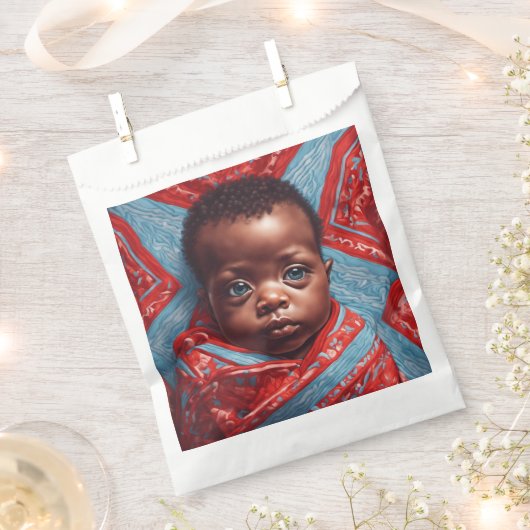 Baby shower Favor Bags Bedankzakje (Geknipt)