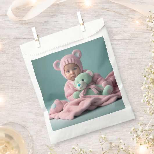 Baby shower Favor Bags Bedankzakje (Geknipt)