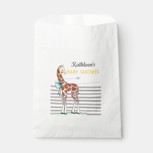 Baby shower Favor Bags Bedankzakje (Voorkant)