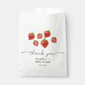 Baby shower Favor Bags Zoete aardbeien Bedankzakje (Voorkant)