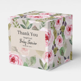 Baby shower Favor Box met schattig design. Bedankdoosjes