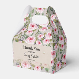 Baby shower Favor Box met schattig design. Bedankdoosjes
