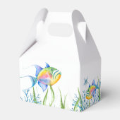 Baby shower Favor Boxen Waterverf Tropische Vis Bedankdoosjes (Achterkant)